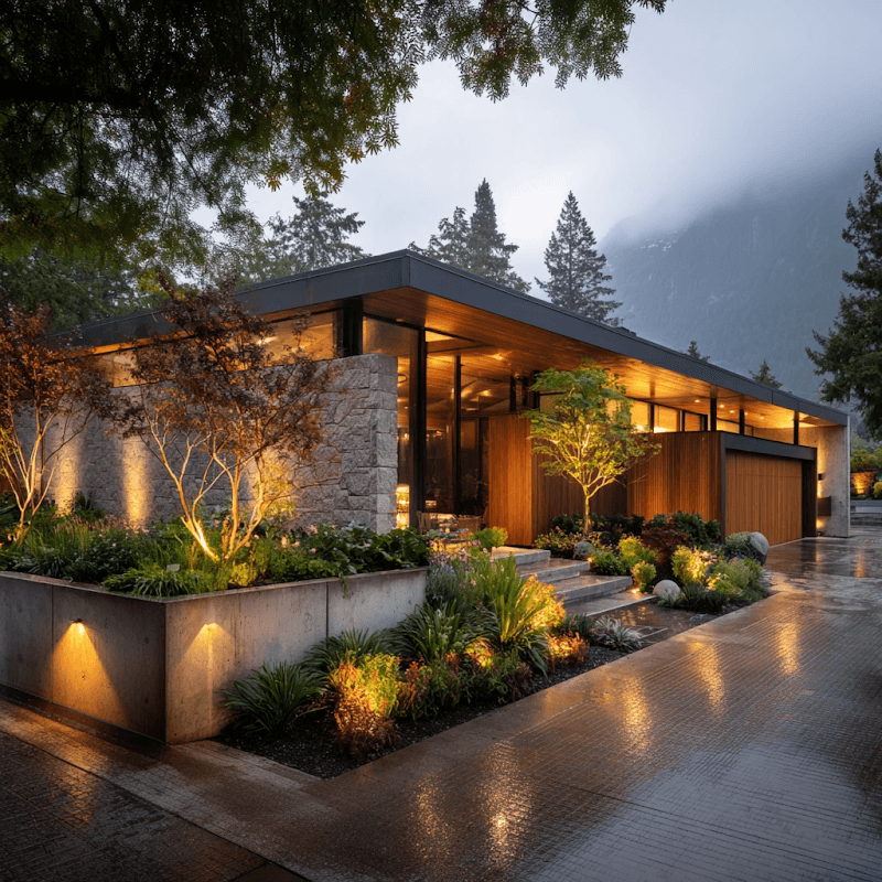 Vancouver Landscape Lighting Moonlit project photo